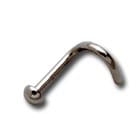 Tytanowy Nostril Studs z półkulką