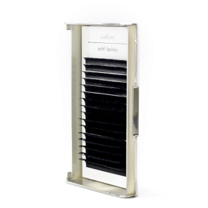 Rzęsy satynowe , profil c, mix 9/10/11/12 czarne 0,15