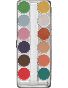 art.1144 Kryolan Aquacolor Interferenz paleta 12 kol.