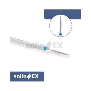 SOLINEX Frez diamentowy stożek szpic z nasypem średnioziarnistym do pracy przy wałach paznokciowych i obrąbku naskórka/ D505