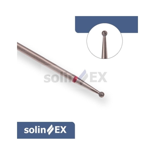 SOLINEX Frez diamentowy kulka z nasypem drobnoziarnistym do usuwania naskórka z paznokci