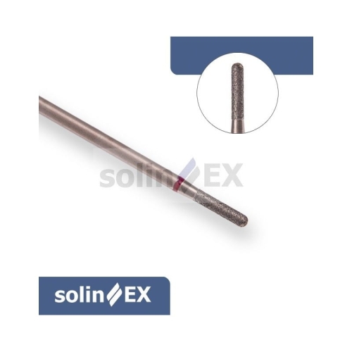 SOLINEX Frez walec zaokrąglony wąski z nasypem drobnoziarnistym do pracy przy wałach paznokciowych i obrąbku naskórka
