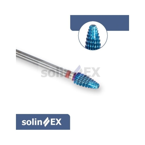 SOLINEX Frez blue nano z węglika do ściągania hybryd i nadawania kształtu paznokciom/ FW7213