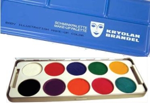 art.8104 Kryolan Body Illustration - paleta 10 kol.