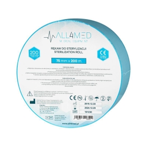 ALL4MED RĘKAW DO STERYLIZACJI ROLKA 7,5CM x 200M
