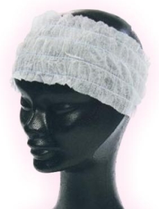 Opaska jednorazowa stretch na włosy z włókniny 1 szt