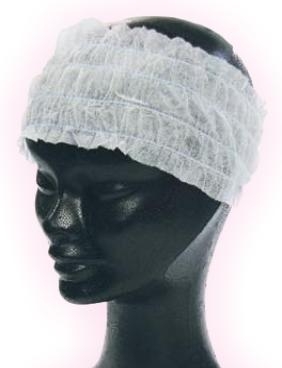 Opaska jednorazowa stretch na włosy z włókniny 1 szt