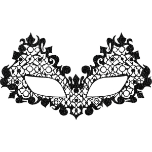 FACE LACE BEAUROQUE OPEN EYES BLACK - OZDOBA DO OCZU