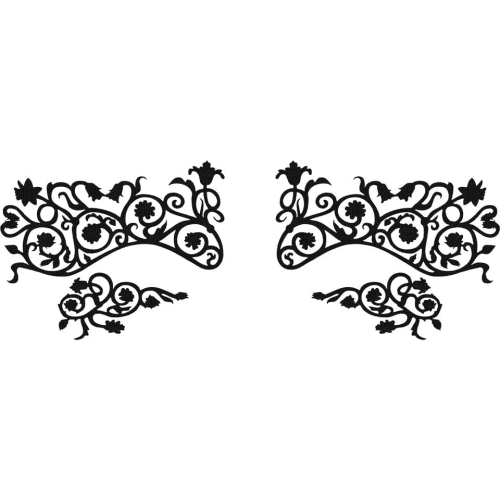 Kryolan Face Lace Fleurty - Ozdoba do oczu 1 szt