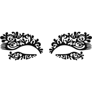 Kryolan Face Lace Featherette - Ozdoba do oczu 1 szt