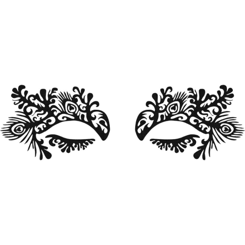 Kryolan Face Lace Burlesque - Ozdoba do oczu 1 szt