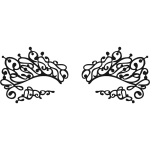 Kryolan Face Lace Swirlyqueue - Ozdoba do oczu 1 szt