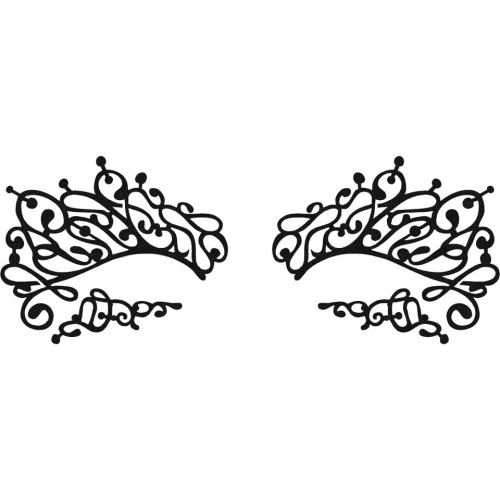 Kryolan Face Lace Swirlyqueue - Ozdoba do oczu 1 szt