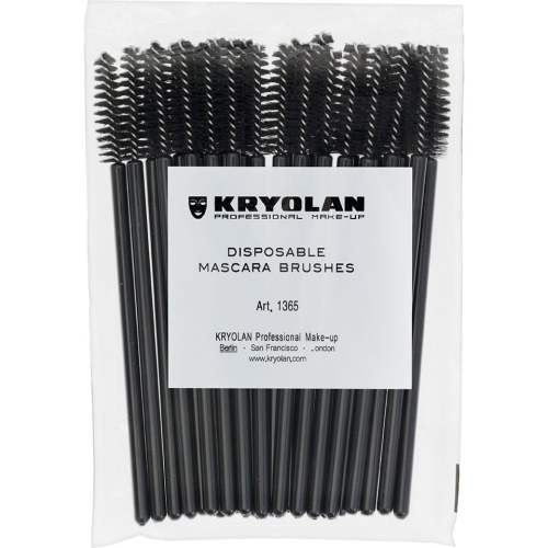 Kryolan Disposable Mascara Brushes - jednorazowe szczoteczki do rzęs 25 szt