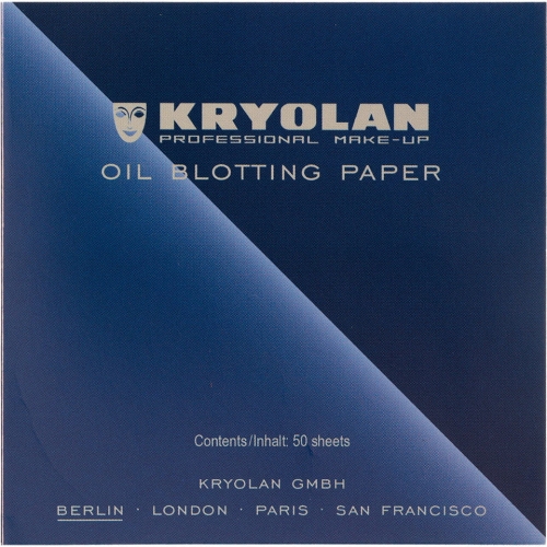 Kryolan Oil Blotting Paper - Bibułki matujące 50 arkuszy