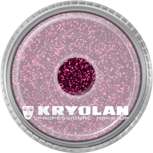 KRYOLAN Polyester Glimmer medium - Brokat do twarzy i ciała 4 g, średni