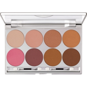KRYOLAN Glamour Glow Palette - Mikrocząsteczkowy, gęsty puder, paleta 8 kolorów z lusterkiem