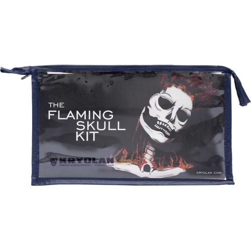 KRYOLAN Flaming Skull - Zestaw do charakteryzacji 8 produktów