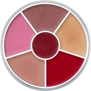 KRYOLAN Lip Shine Circle - Zestaw kremowych błyszczyków do ust 6 kolorów