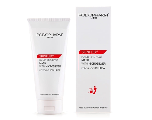 Podopharm SKINFLEX - Maska do pielęgnacji dłoni i stóp z mikrosrebrem 75 ml