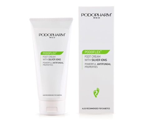 Podopharm PODOFLEX - Antybakteryjny krem do stóp z jonami srebra 75 ml
