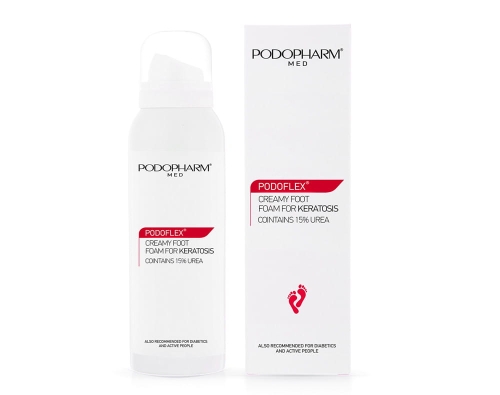 Podopharm PODOFLEX - Krem do stóp w piance na zrogowacenia 125 ml
