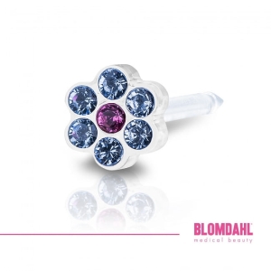 BLOMDAHL Kolczyk Daisy Alexandrite/ Rose 5 mm 1szt