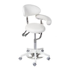 Taboret medyczny z oparciem BD-Y914 Biały