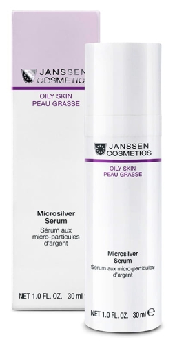 Janssen Cosmetics Microsilver serum / Serum z micro-srebrem i kwasem glikolowym do twarzy 30 ml