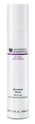 Janssen Cosmetics Microsilver serum / Serum z micro-srebrem i kwasem glikolowym do twarzy 50 ml