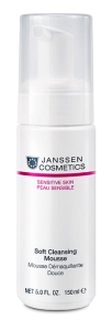 Janssen Cosmetics Soft Cleansing Mousse / Delikatny mus o neutralnym pH z alantoiną do twarzy 150ml