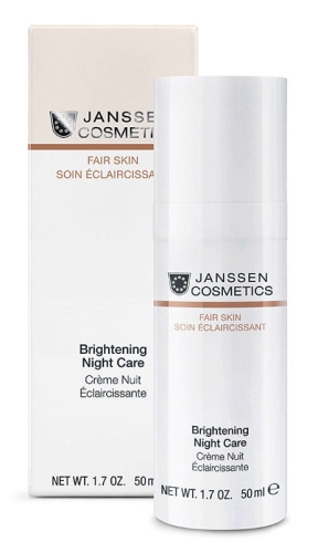 Janssen Cosmetics Brightening Night Care / Aktywny krem anti-aging do twarzy na noc 50 ml