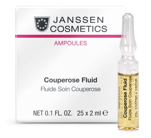 Janssen Cosmetics Couperose Fluid / Ampułka dla skóry wrażliwej, naczynkowej 2 ml (25 szt)