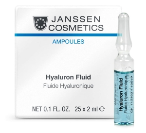 Janssen Cosmetics Hyaluron Fluid / Ampułka do skóry suchej, odwodnionej 2 ml (25 szt)