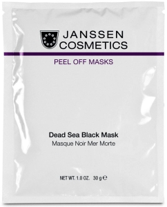 Janssen Cosmetics Dead Sea Black Mask / Maska algowa oczyszczająca z błotem z morza martwego 10x30g