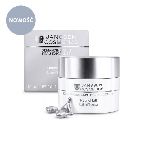 Janssen Cosmetics Retinol Lift / Kapsułki do twarzy na noc z retinolem i witaminą E 30 szt