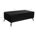 GABBIANO Sofa do poczekalni D-016 / czarna