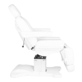Fotel kosmetyczny ELEKTR. AZZURRO 877 / obrotowy 4 siln., biały