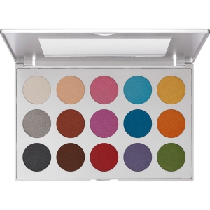 KRYOLAN Viva brilliant color palette - Cienie do oczu Viva Brilliant Color GLANZ/FR paleta 15 kolorów