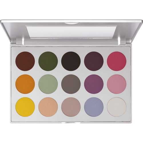 KRYOLAN Viva matt color palette - Cienie do oczu VIVA Brilliant Color MATT paleta 15 kolorów