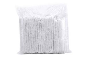 Czepki jednorazowe ochronne włókninowe białe op. 100 szt 