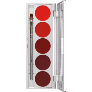 KRYOLAN Lip Rouge Set 5 Colors - Paleta 5 kolorów szminek do ust z lusterkiem