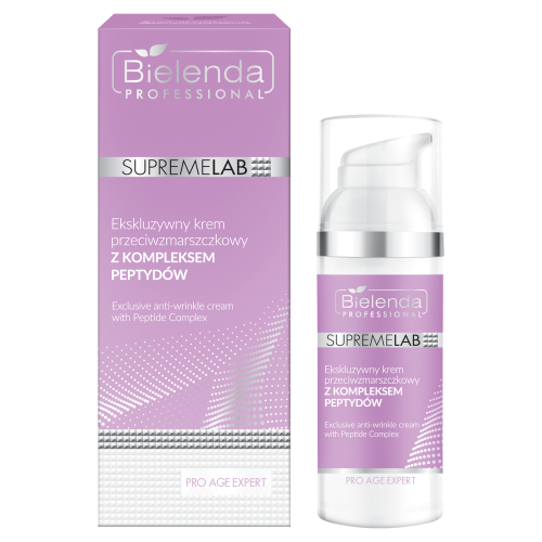 Bielenda SUPREMELAB PRO AGE EXPERT Ekskluzywny krem przeciwzmarszczkowy z Kompleksem Peptydów 50 ml