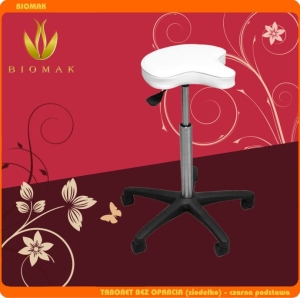 Taboret bez oparcia (siodełko) - czarna podstawa