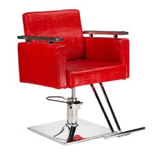 Fotel fryzjerski Simone czerwony BM-204