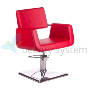 Fotel fryzjerski Vito BH-6971 czerwony