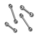Tytanowa sztanga o grubości 1.6mm z kulkami 4mm