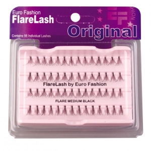Rzęsy kępki FlareLash - średnie, czarne M