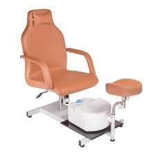 Fotel do pedicure z masażerem stóp BD-5711 beżowy