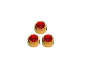 Kolczyk rubin złoto